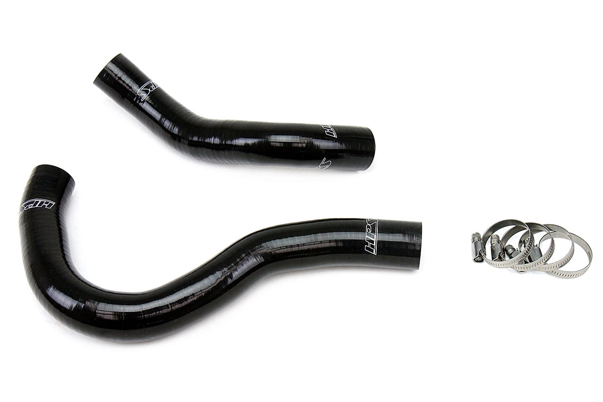 HPS Performance HPS Black Reinforced Silicone Radiator Hose Kit Coolant Acura 02-06 RSX
