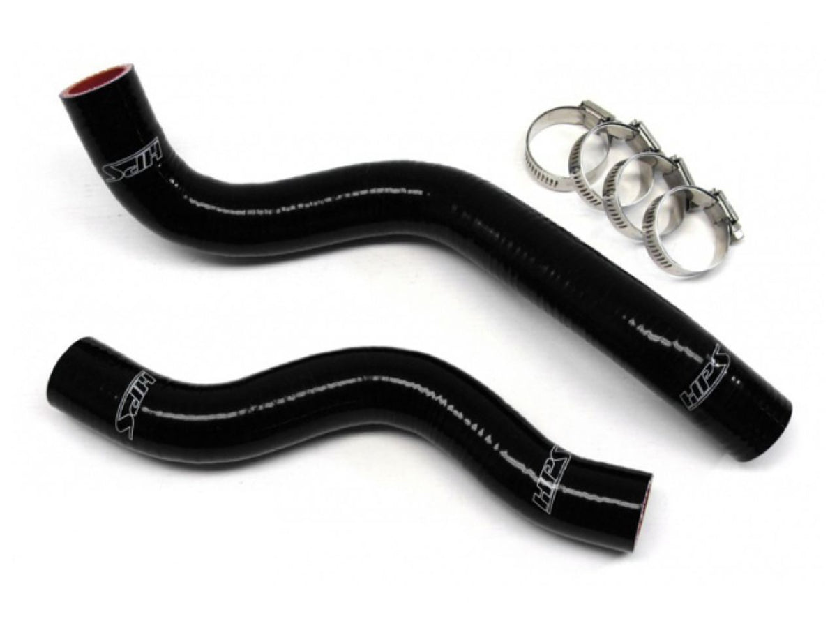 HPS Performance Products HPS Black Reinforced Silicone Radiator Hose Kit Coolant Honda 12-15 Civic Non Si 1.8L