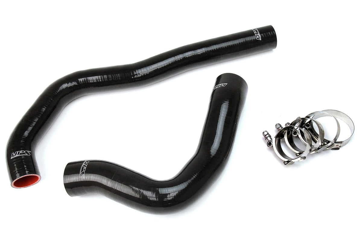 HPS Performance HPS Black Reinforced Silicone Radiator Hose Kit Coolant Dodge 99-02 Ram Pickup 5.9L Diesel Cummins