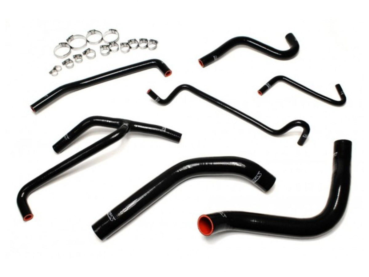 HPS Performance HPS Black Reinforced Silicone Radiator and Heater Hose Kit Coolant Ford 11-14 Mustang 3.7L V6