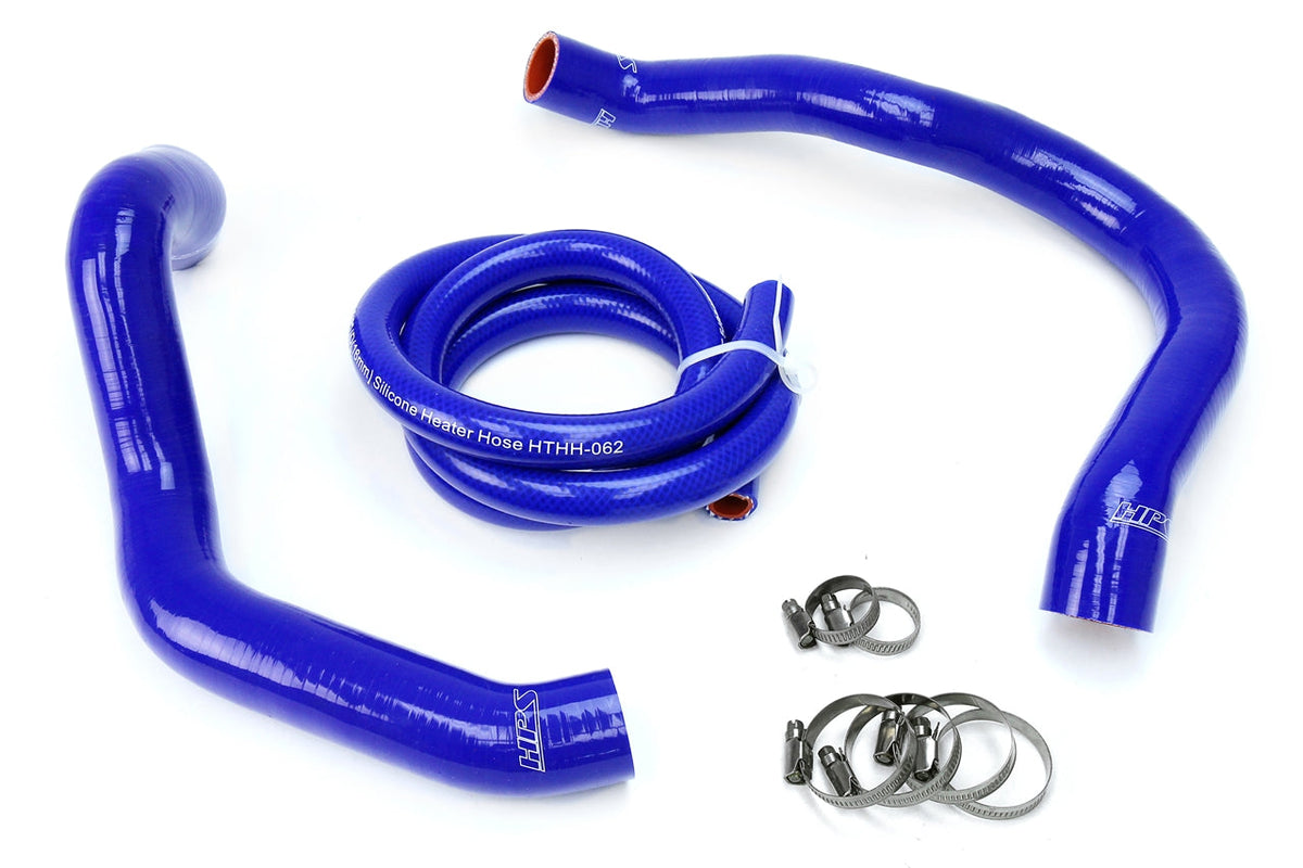 HPS Performance Products HPS Blue Reinforced Silicone Radiator + Heater Hose Kit Jeep 91-01 Cherokee XJ 4.0L