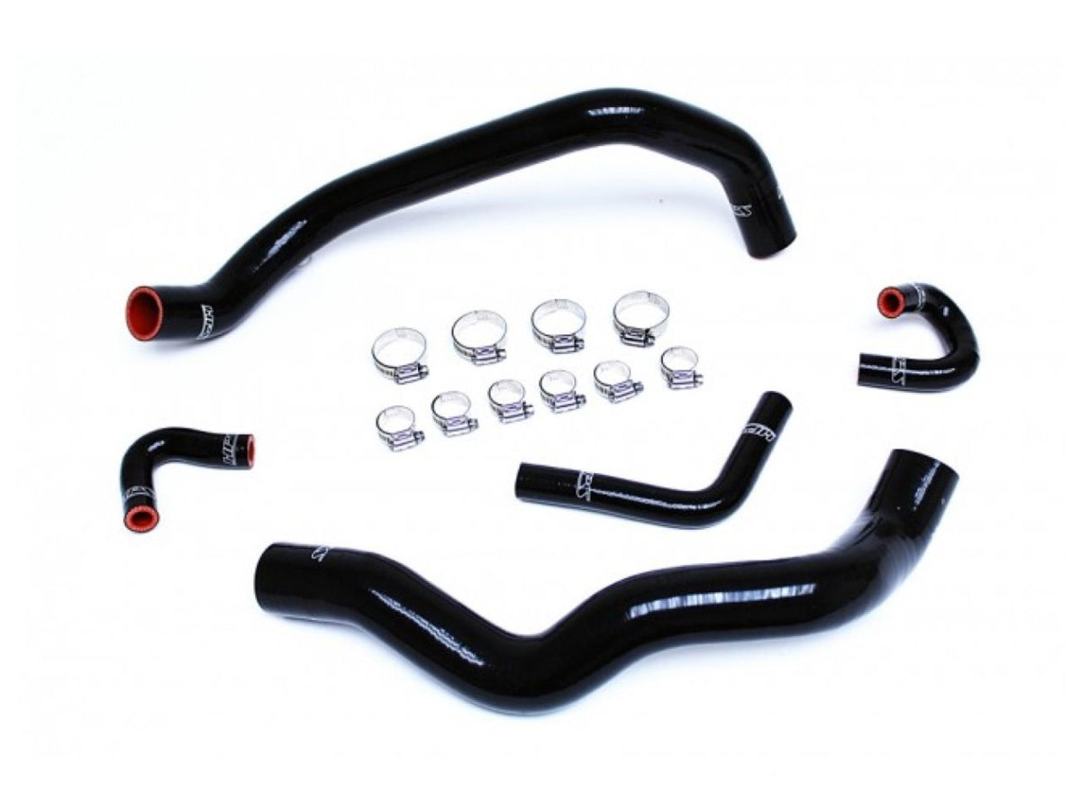 HPS Performance Products HPS Black Reinforced Silicone Radiator and Heater Hose Kit Coolant Ford 01-04 Mustang 3.8L 3.9L V6