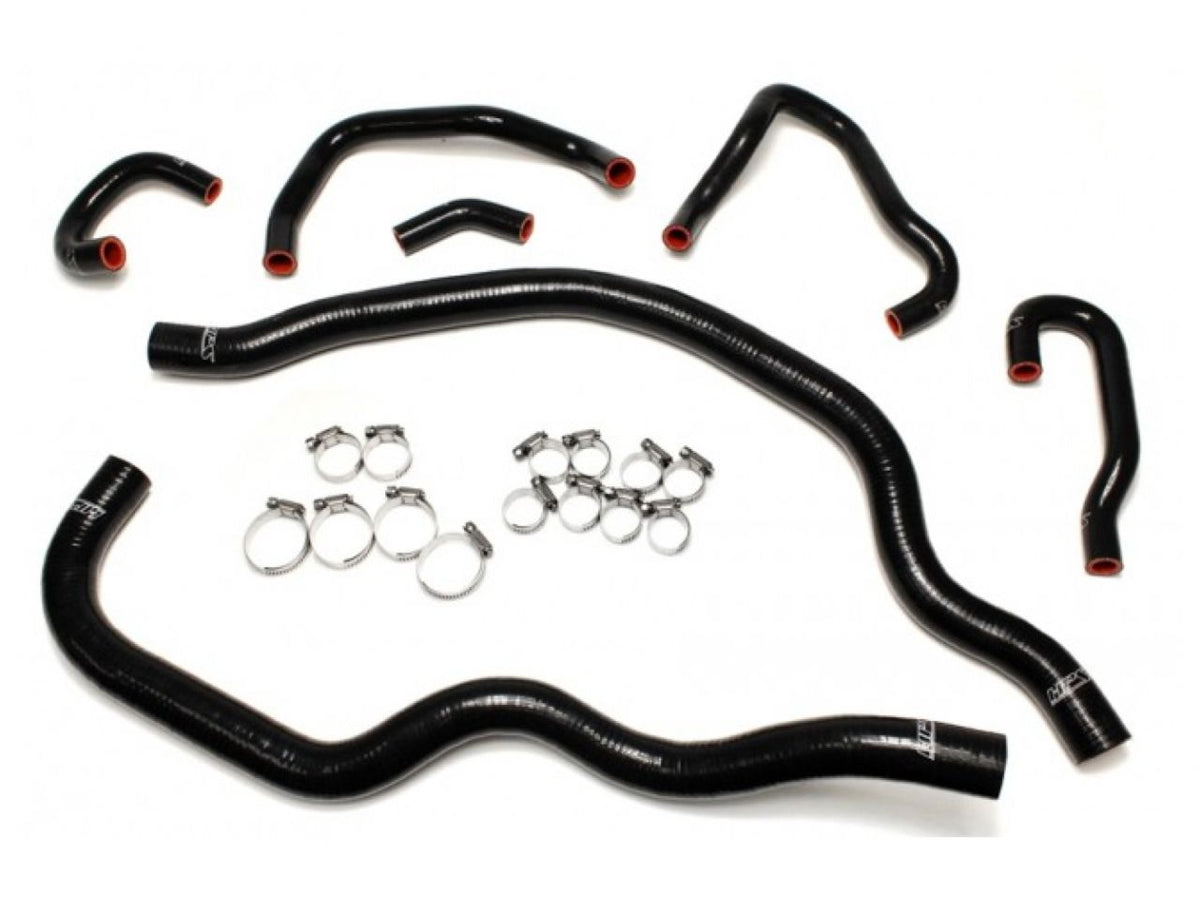 HPS Performance HPS Black Reinforced Silicone Radiator and Heater Hose Kit Coolant Honda 06-09 S2000