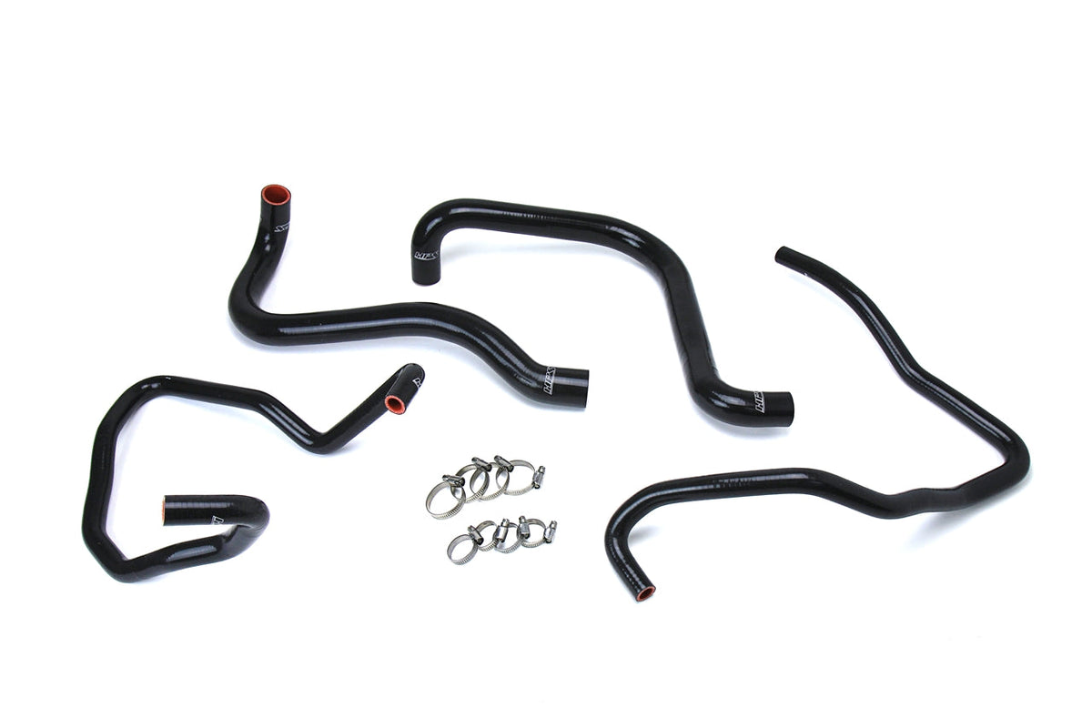 HPS Performance HPS Black Reinforced Silicone Radiator + Heater Hose Kit Jeep 03-06 Wrangler TJ SE 2.4L 4Cyl Left Hand Drive