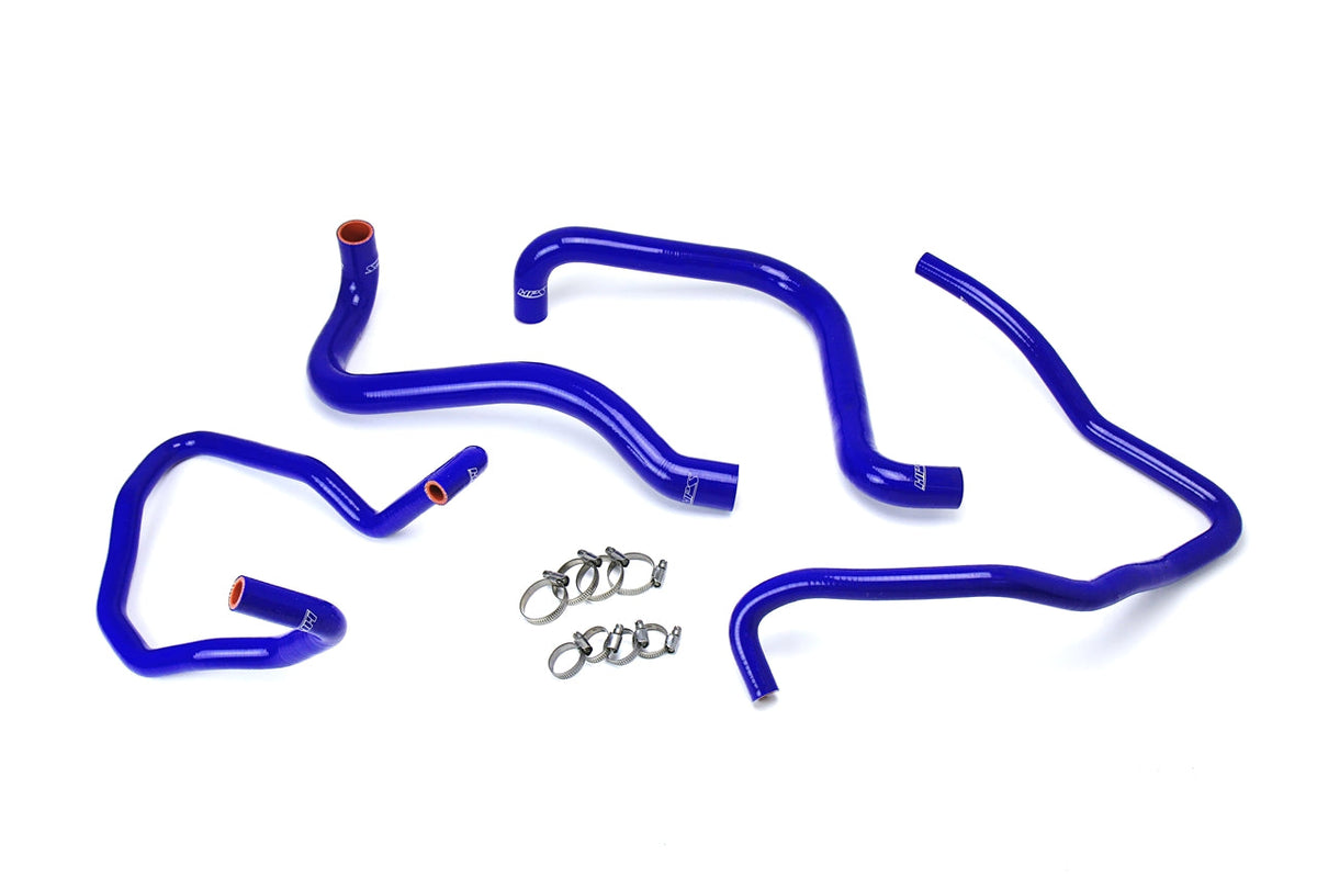HPS Performance HPS Blue Reinforced Silicone Radiator + Heater Hose Kit Jeep 03-06 Wrangler TJ SE 2.4L 4Cyl Left Hand Drive