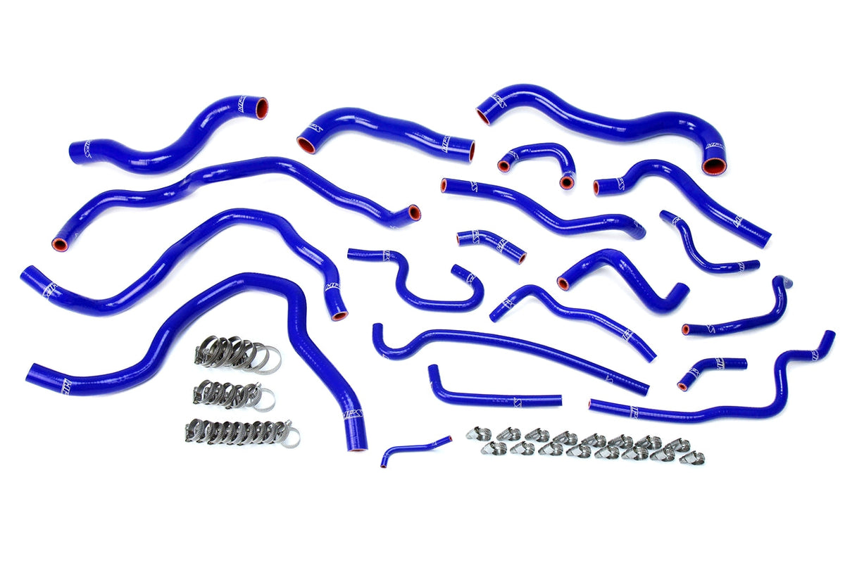 HPS Performance HPS Blue Reinforced Silicone Radiator Heater Coolant Hose Kit Honda 16-18 Civic 2.0L Non Turbo