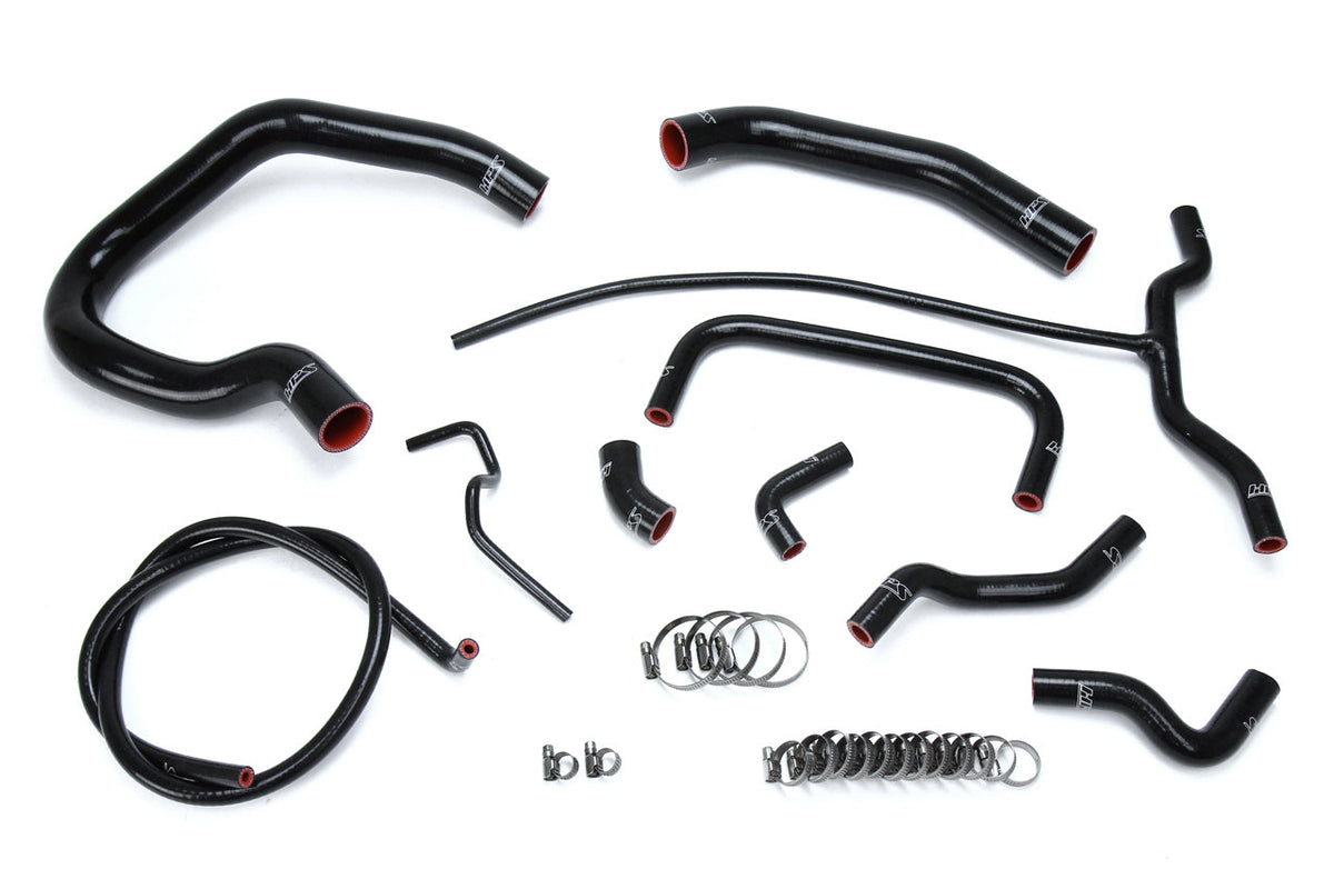 HPS Performance HPS Reinforced Black Silicone Radiator + Heater Hose Kit Coolant Ford 04-11 Ranger 4.0L V6