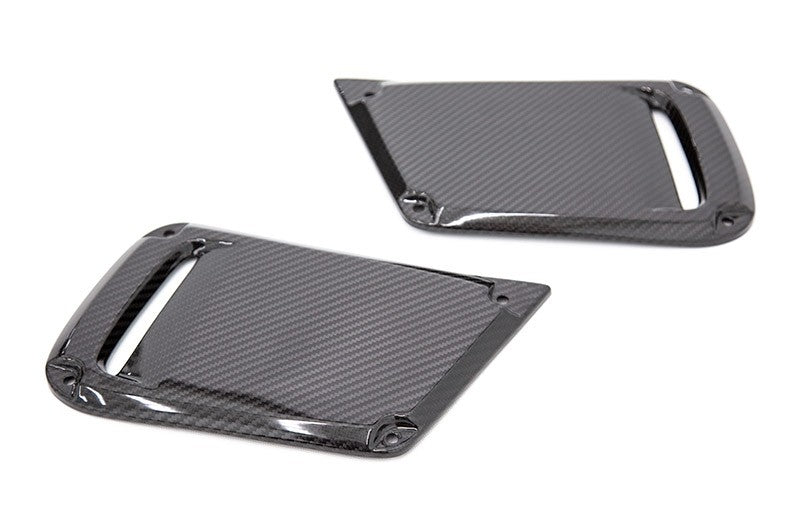OLM LE Dry Carbon Fiber JDM DRL Facelift Bezel Cover (No Fog Hole) - 2018-2021 Subaru WRX / STI