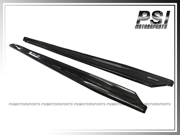 For 2019-2024 Toyota GR Supra A90 A91 Only - R1 Style Carbon Fiber Side Skirt Lips