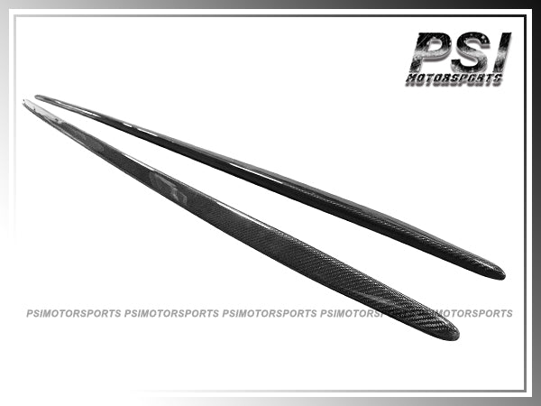 For 2015-2020 Mercedes-Benz W205 C63 AMG Only - Carbon Fiber Side Skirt Add-on Covers