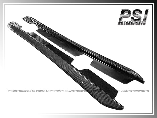 For 2005-2013 Chevrolet Corvette C6 Z06 ZR1 Only - JP Style Carbon Fiber Side Skirt Add-on Lips