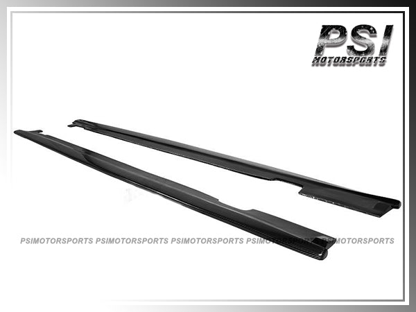 For 2006-2010 BMW E60 M5 Only - DP Style Carbon Fiber Side Skirt Add-on Lips