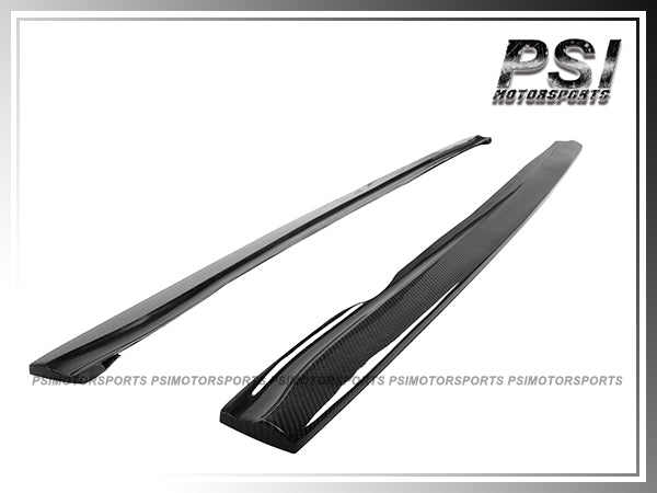 For 2011-2018 BMW E82 1M Only - DP Style Carbon Fiber Side Skirt Add-on Lips