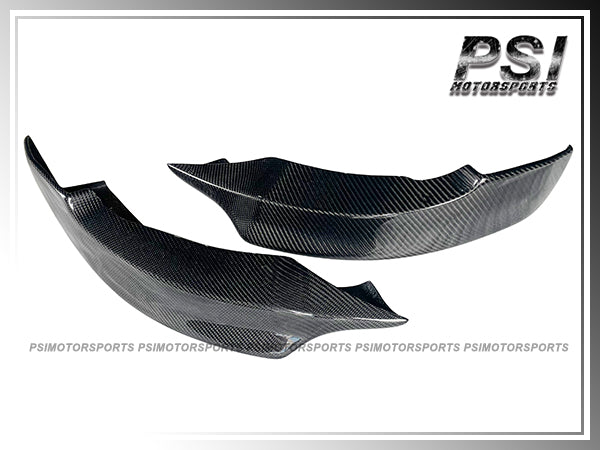 For 2011-2013 BMW E92 E93 LCI 3-Series Coupe/Convertible with M-Sport Package Only - P Style Carbon Fiber Front Splitter Lips