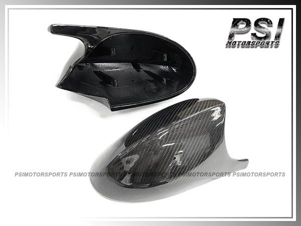 For BMW E81 E82 E90 E92 E93 Pre-facelift Only - M Style Carbon Fiber Replacement Mirror Caps