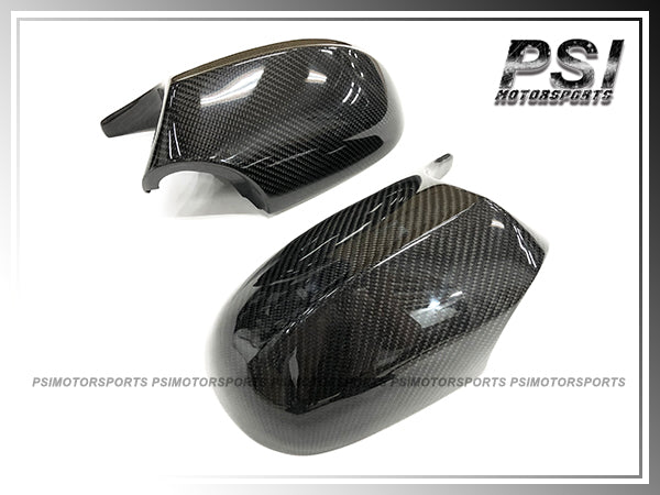 For BMW E81 E82 E90 E92 E93 LCI Only - M Style Carbon Fiber Replacement Mirror Caps