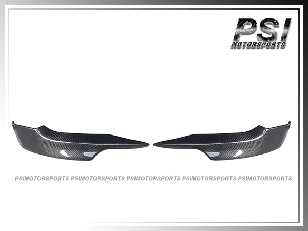 For 2008-2010 BMW E92 E93 3-Series Coupe/Convertible with M-Sport Package Only - P Style Carbon Fiber Front Splitter Lips