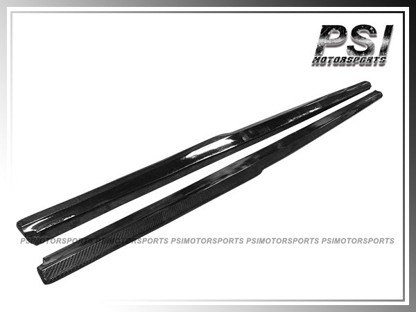 For 2011-2016 BMW F10 5-Series with M-Sport Package Only - DP Style Carbon Fiber Side Skirt Add-on Lips