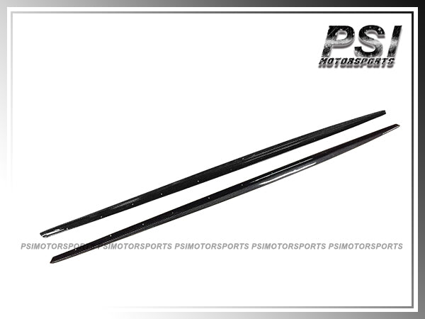 For 2014-2021 BMW F22 2-Series with M-Sport Package Only - Performance Style Carbon Fiber Side Skirt Add-on Lips