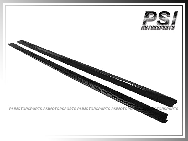 For 2012-2018 BMW F30 F31 3-Series with M-Sport Package Only - Performance Style Carbon Fiber Side Skirt Add-on Lips