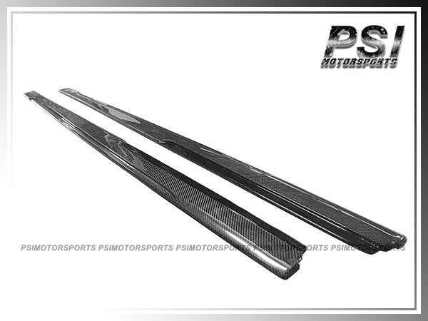 For 2015-2020 BMW F82 M4 Only - E Style Carbon Fiber Side Skirt Add-on Lips