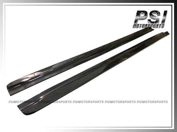 For 2015-2019 BMW F85 X5M / F86 X6M Only - 3D Style Carbon Fiber Side Skirt Add-on Lips