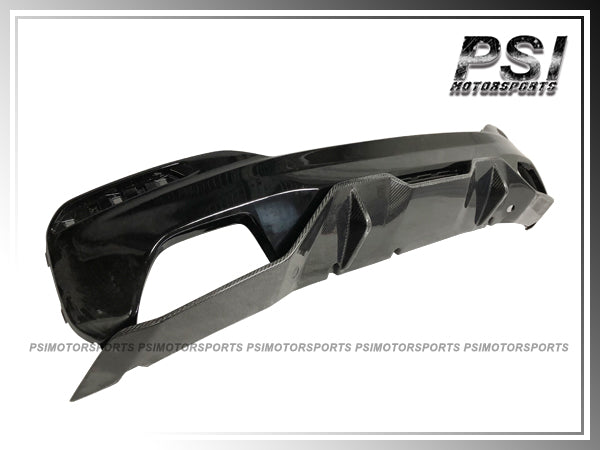 For 2017-2023 BMW G30 5-Series with M-Sport Package Only - M-Performance Style Rear Diffuser Kit