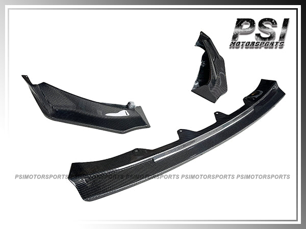 For 2020-2024 BMW G80 M3 / G82 M4 Only - V Style Carbon Fiber Front Lip (3pcs)