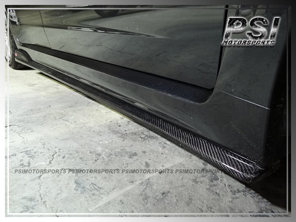 For 2011-2014 Subaru WRX STI GVF Only - STI Style Carbon Fiber Side Skirt Lips