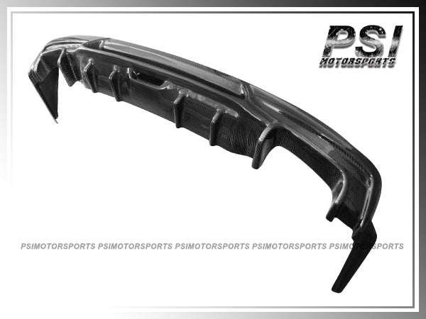 For 2014-2016 Lexus IS Sedan with F-Sport Package Only - SK Style Carbon Fiber Rear Diffuser