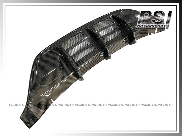 2008-2011 Nissan R35 GT-R Only W Style Carbon Fiber Rear Diffuser