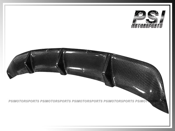 For 2013-2016 Mercedes-Benz W117 CLA-Class with AMG Sport Package & CLA45 Only - Carbon Fiber Rear Diffuser Add-on Cover