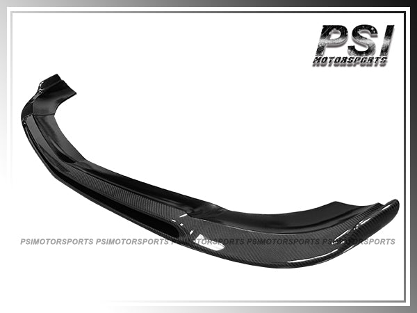 For 2008-2011 Mercedes-Benz W204 C-Class Sedan with AMG Sport Package Only - B Style Carbon Fiber Front Add-on Lip