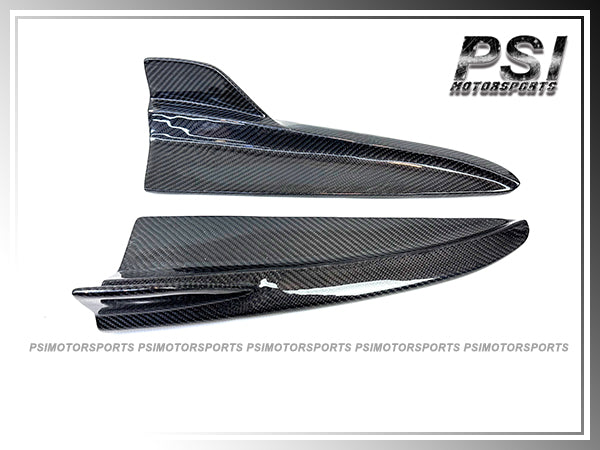 For 2015-2021 Mercedes-Benz W205 C63 Sedan Only - DP Style Carbon Fiber Rear Splitter Lips