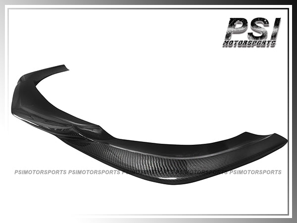 For 2010-2013 Mercedes-Benz C207 E-Class with AMG Sport Package Only - GH Style Carbon Fiber Front Add-on Lip