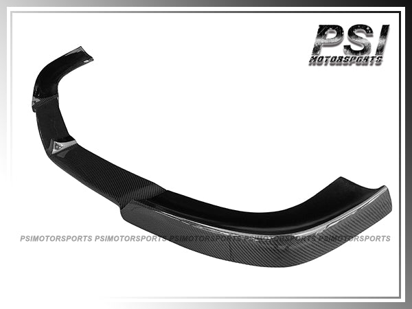 For 2010-2013 Mercedes-Benz W212 E-Class with AMG Sport Package Only - V Style Carbon Fiber Front Add-on Lip