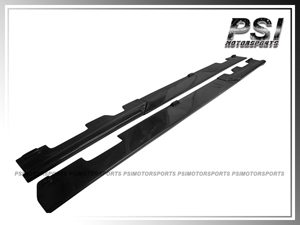 For 2010-2013 Mercedes-Benz W212 E63 AMG Only - RZ Style Carbon Fiber Side Skirt Lips