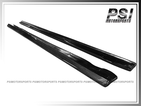 For 2017-2020 Mercedes-Benz W213 E-Class Sedan with AMG Sport Package Only - DP Style Carbon Fiber Side Add-on Lips