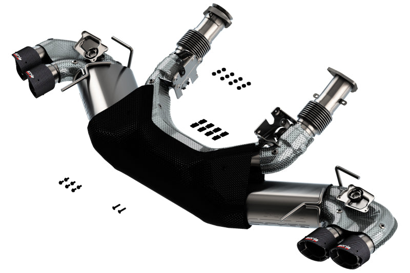 Borla 2020 Chevrolet Corvette C8 6.2L S-Type Exhaust System Dual Round Angle Cut Carbon Fiber Tips 140838CF