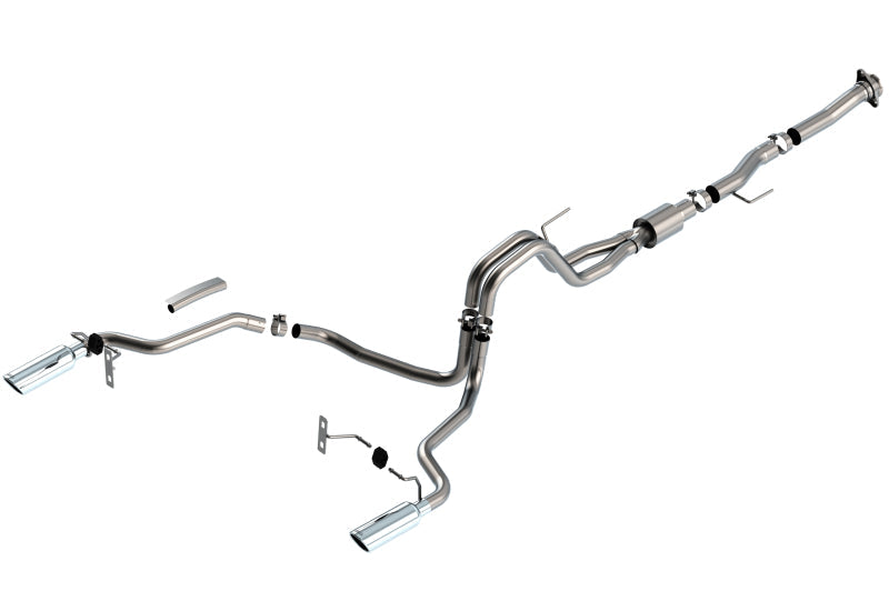 Borla F-150 2021 5.0L 2dr RC SB (122.8 WB) XL/XLT 3/2.25 SRE Cat-Back ATAK Chrome Tips 140869