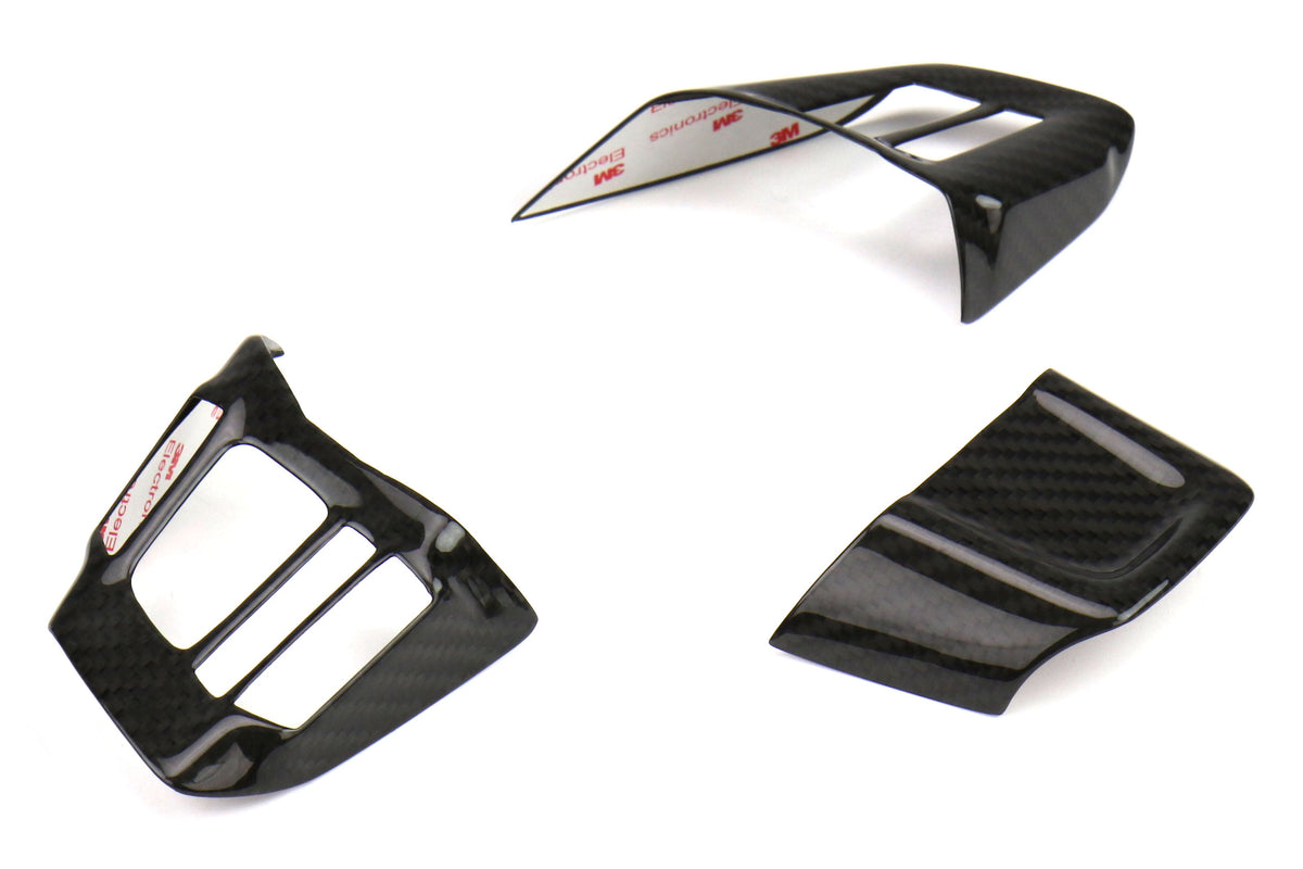 OLM Dry Carbon Fiber Steering Wheel Covers (MT) - 2016-2018 WRX / STI