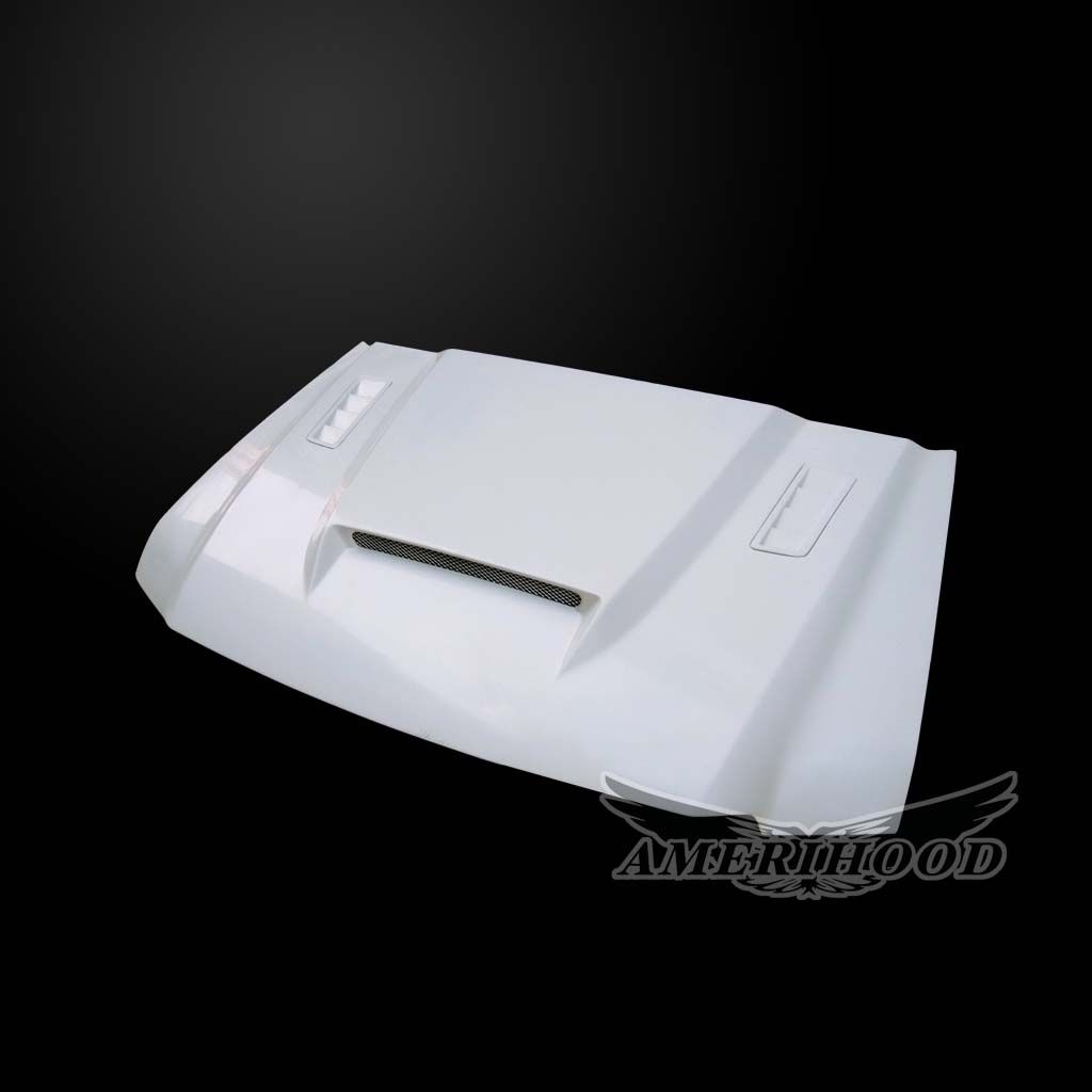 AmeriHood - Ford F-250 1999-2007 Super Duty SSK Style Functional Heat Extractor Ram Air Hood