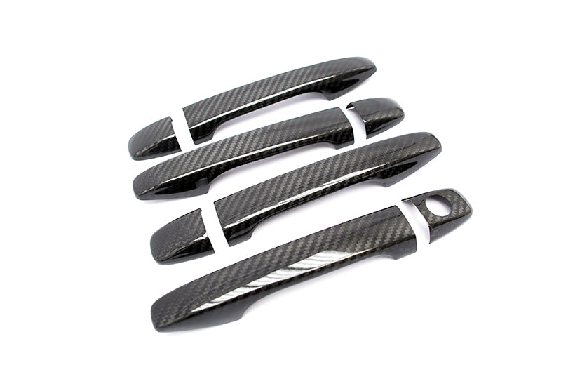 OLM Dry Carbon Fiber Door Handle Covers - 2015-2021 Subaru WRX / STI / 2014-2018 Forester / 2013-2017 Crosstrek
