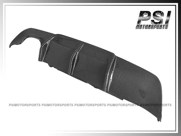 For 2004-2009 BMW E60 M-Sport Only - JP Style Carbon Fiber Rear Diffuser (For Left Dual Tips)