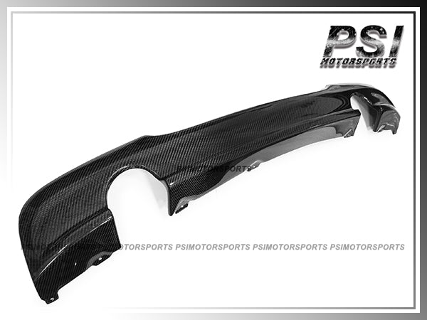 2006-2011 BMW E90 M-Sport Only OE Style Carbon Fiber Rear Diffuser (For Dual Tips)